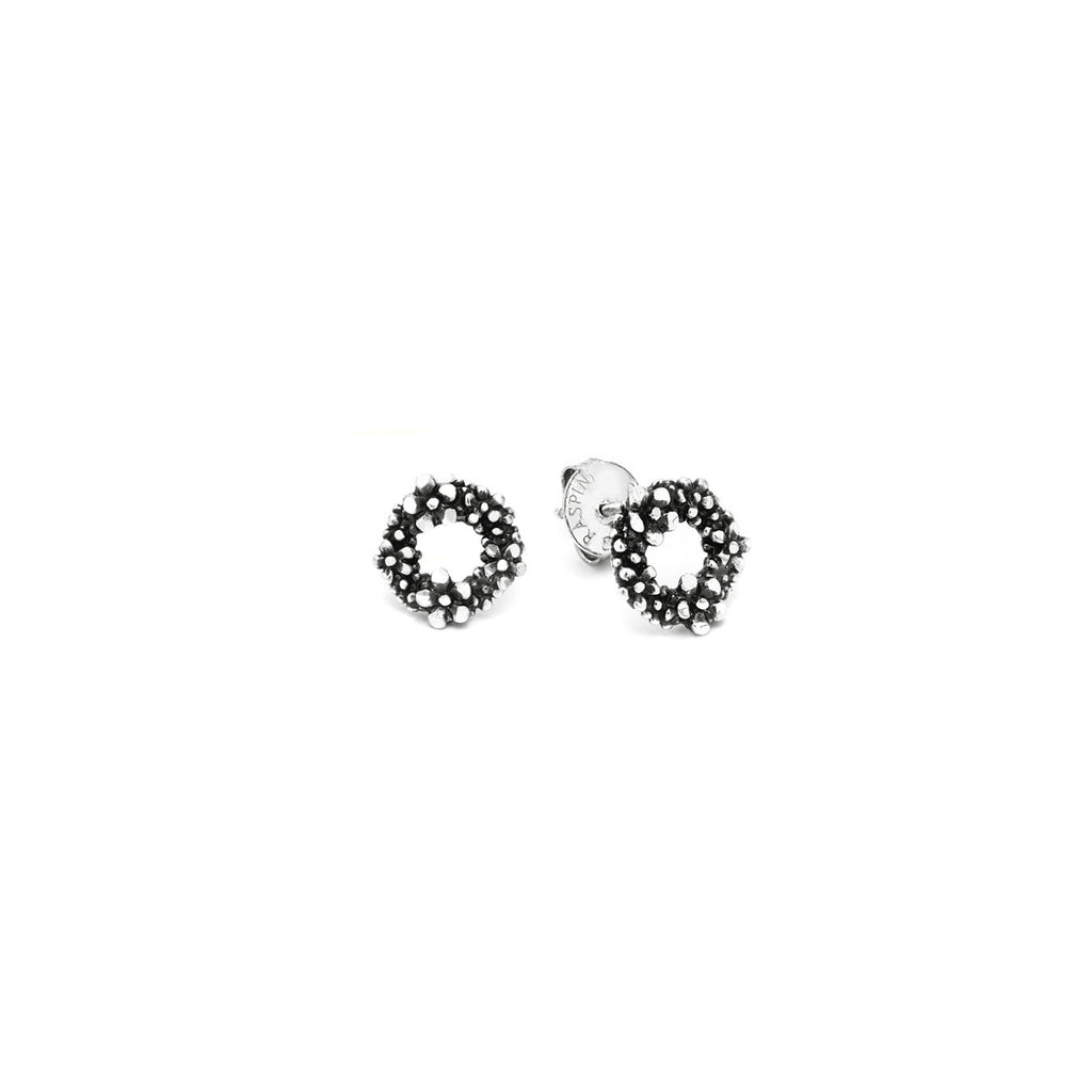 Orecchini Bottone Millefiori Orecchini in Argento 925