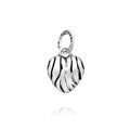 Charm Cuore Zebra Charm in Agento 925
