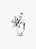 Anello Herbarium Fiore Luminoso Argento Sterling 925