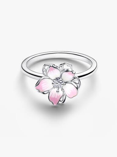 Anello Fiore di Ciliegio Argento Sterling 925