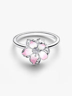 Anello Fiore di Ciliegio Argento Sterling 925