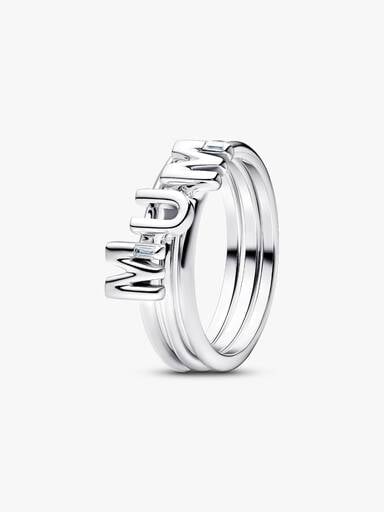 Anello "Mum" Divisibile Argento Sterling 925