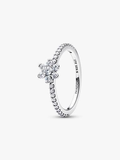 Anello Fiore Luminoso Argento Sterling 925