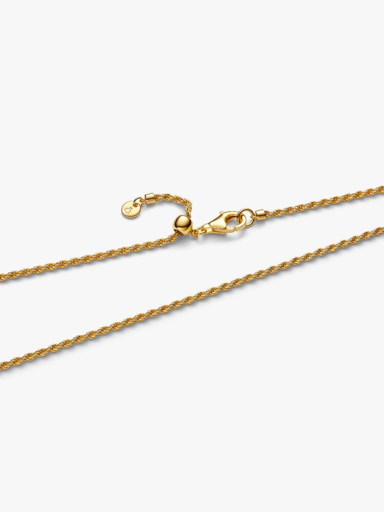 Collana Catenina Corda Intrecciata Esclusiva lega metallica rifinita in Oro