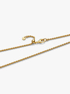 Collana Catenina Corda Intrecciata Esclusiva lega metallica rifinita in Oro