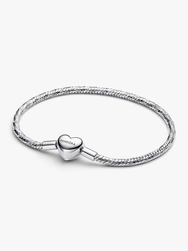 Bracciale Maglia Snake Sfaccettata con Chiusura a Cuore da Incidere
