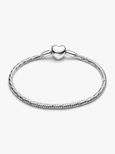 Bracciale Maglia Snake Sfaccettata con Chiusura a Cuore da Incidere