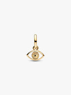 Charm Mini Pendente Blue Evil Eye Pandora ME Esclusiva lega metallica rifinita in Oro