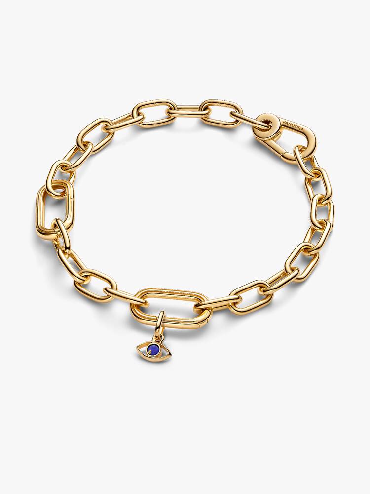 Charm Mini Pendente Blue Evil Eye Pandora ME Esclusiva lega metallica rifinita in Oro
