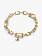 Charm Mini Pendente Blue Evil Eye Pandora ME Esclusiva lega metallica rifinita in Oro