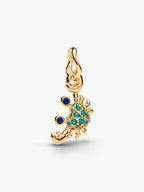 Charm Pendente Granchio Esclusiva lega metallica rifinita in Oro
