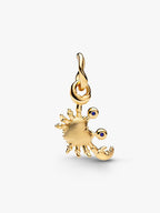 Charm Pendente Granchio Esclusiva lega metallica rifinita in Oro