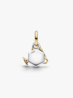 Charm Pendente Trofeo da incidere Argento Sterling 925, Esclusiva lega metallica rifinita in Oro