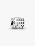Charm Bus Londinese con Bandiera Argento Sterling 925
