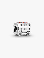 Charm Bus Londinese con Bandiera Argento Sterling 925
