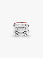 Charm Bus Londinese con Bandiera Argento Sterling 925