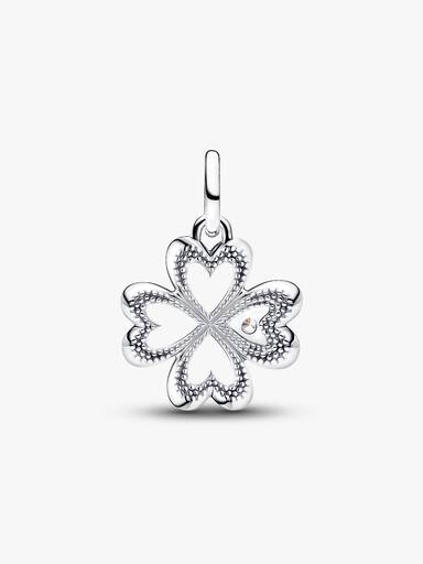 Charm Medallion Quadrifoglio Pandora ME Argento Sterling 925