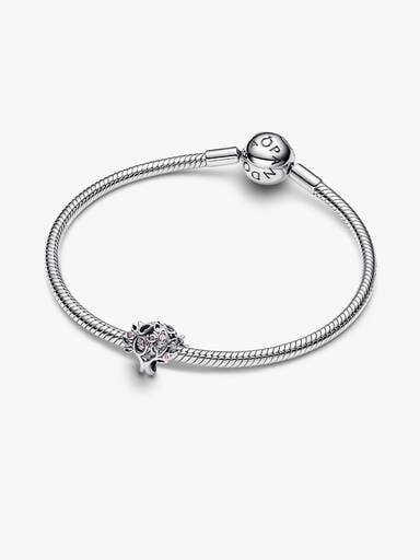 Charm Openwork Albero della Famiglia Argento Sterling 925
