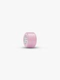 Mini Charm Vetro di Murano Rosa Argento Sterling 925