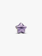 Mini Charm Stella effetto metallico viola Argento Sterling 925