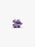 Mini Charm Puzzle effetto metallico viola Argento Sterling 925