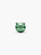 Mini Charm Gufo effetto metallico verde Argento Sterling 925