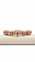 Bracciale charm oro rosa Pandora