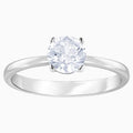 ANELLO ATTRACT, BIANCO, PLACCATURA RODIO 60