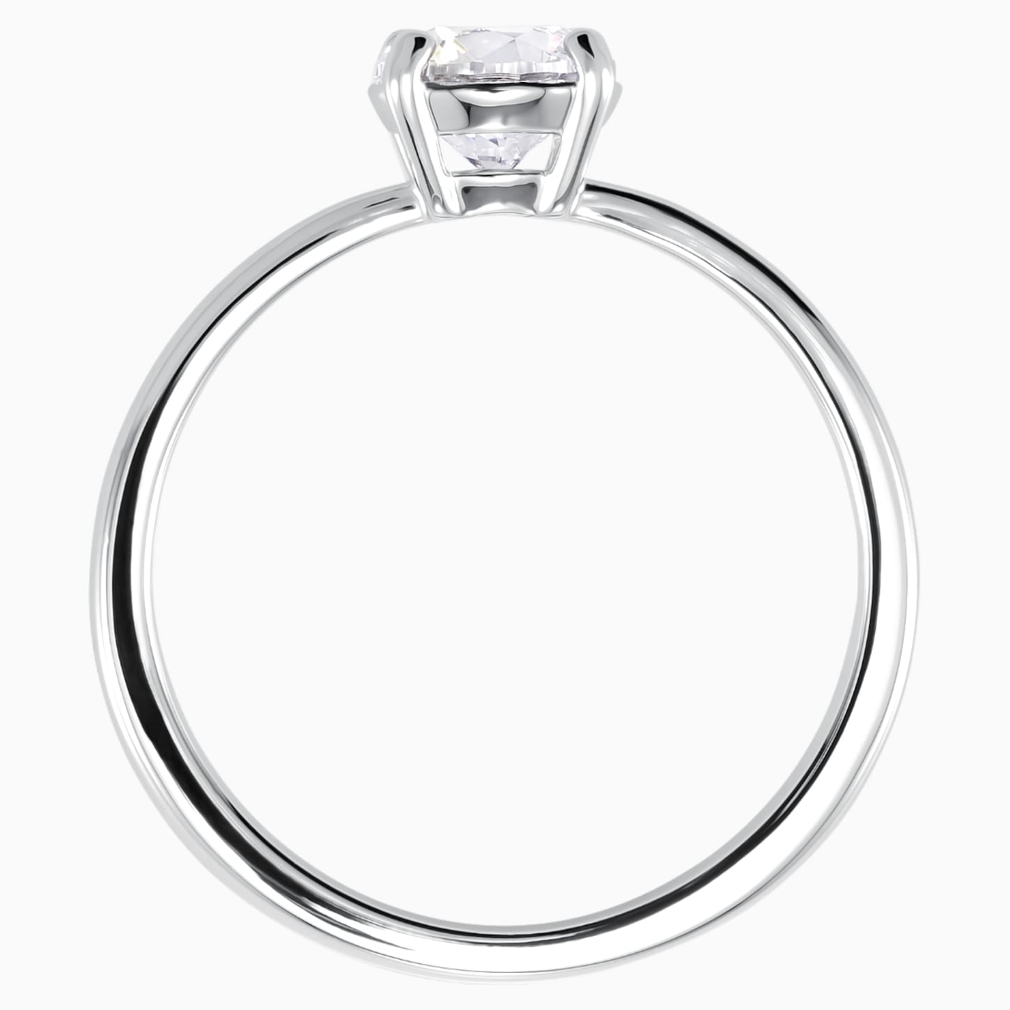 ANELLO ATTRACT, BIANCO, PLACCATURA RODIO