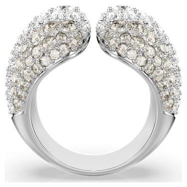 Anello cocktail Sublima Taglio Round Bianco Placcato rodio SWAROVSKI MISURA 55 - ANELLO