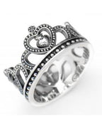 Anello Corona con Sacro Cuore