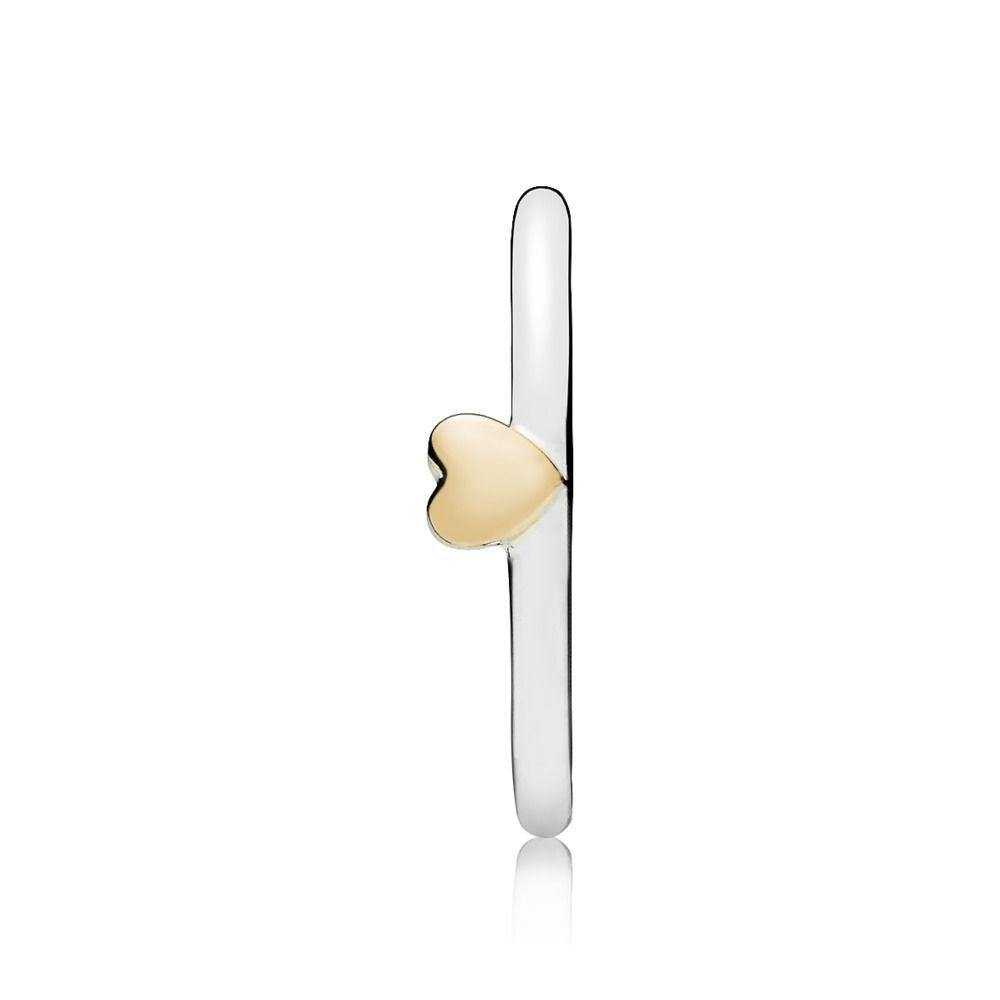 Anello Cuore Bicolore