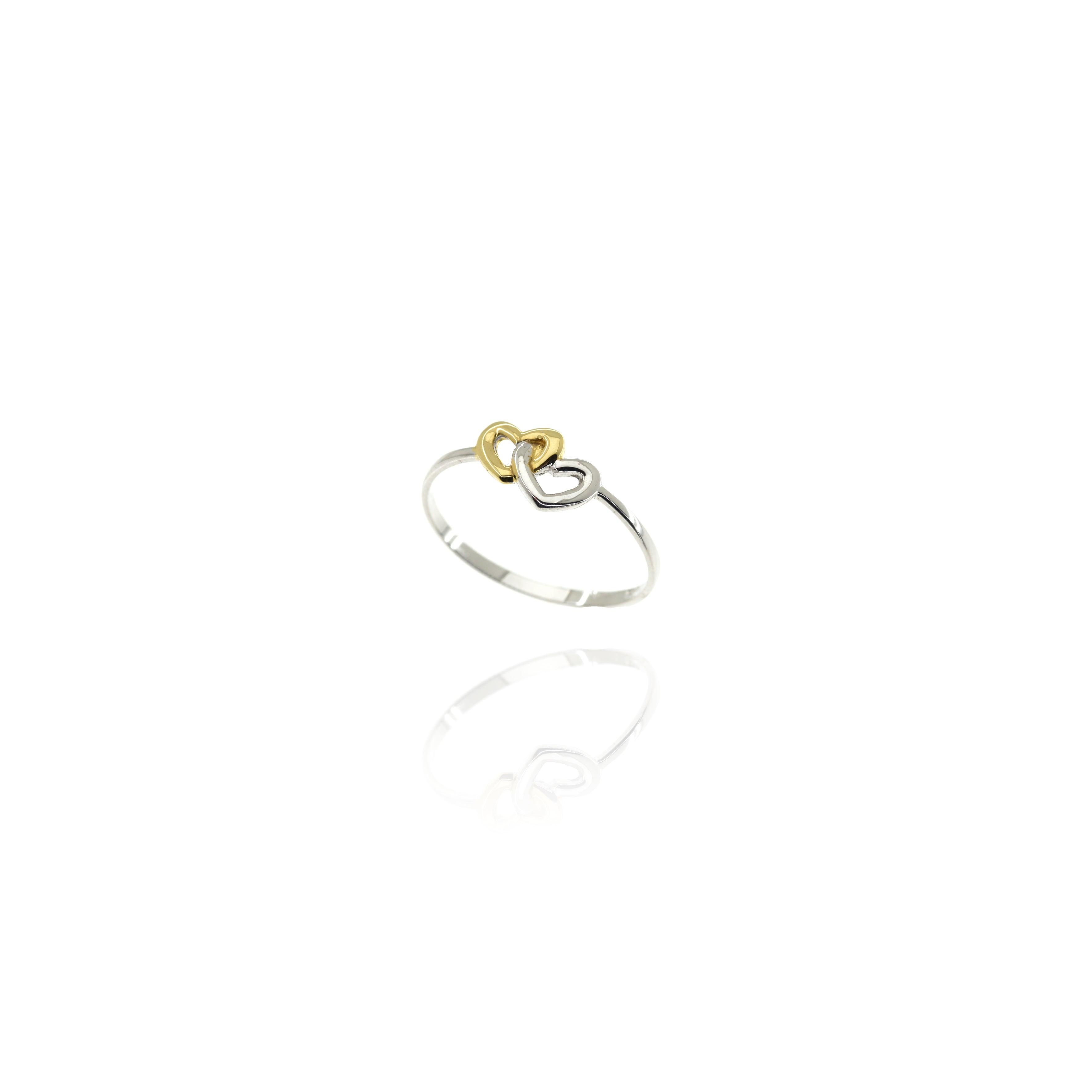 Anello Cuore doppio