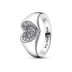 Anello Cuore Pavé Sigillo 60