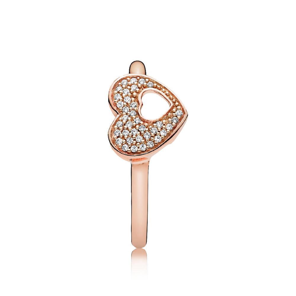 Anello Cuore Scintillante