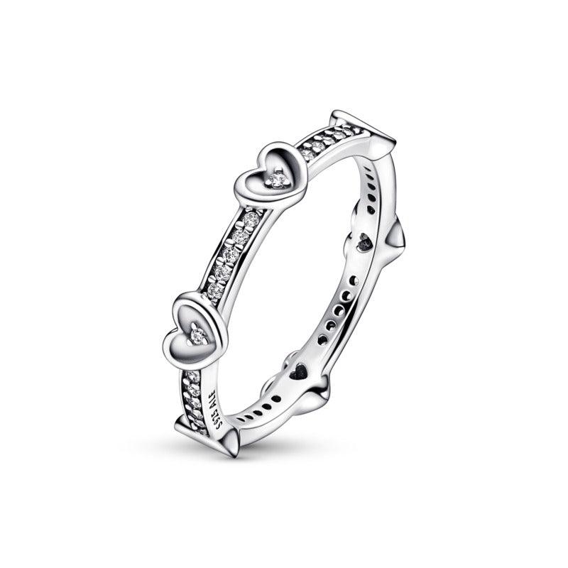 Anello Cuori Splendenti