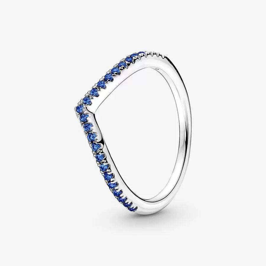 Anello Desiderio Scintillante Blu 64