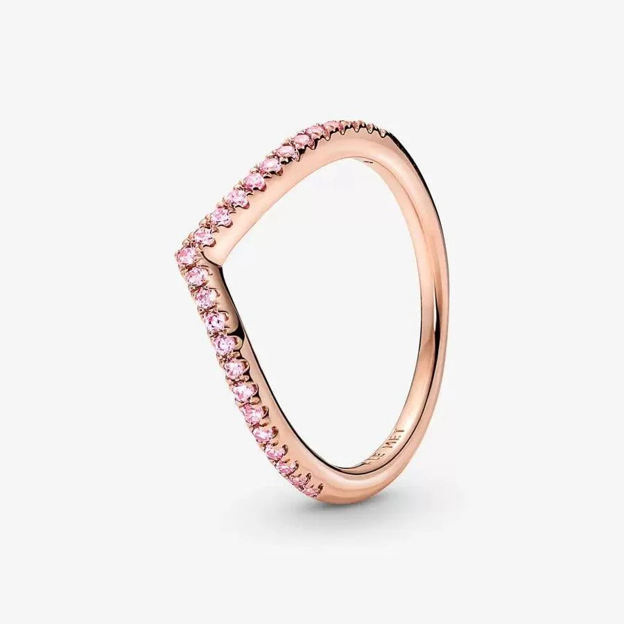 Anello Desiderio Scintillante Rosa
