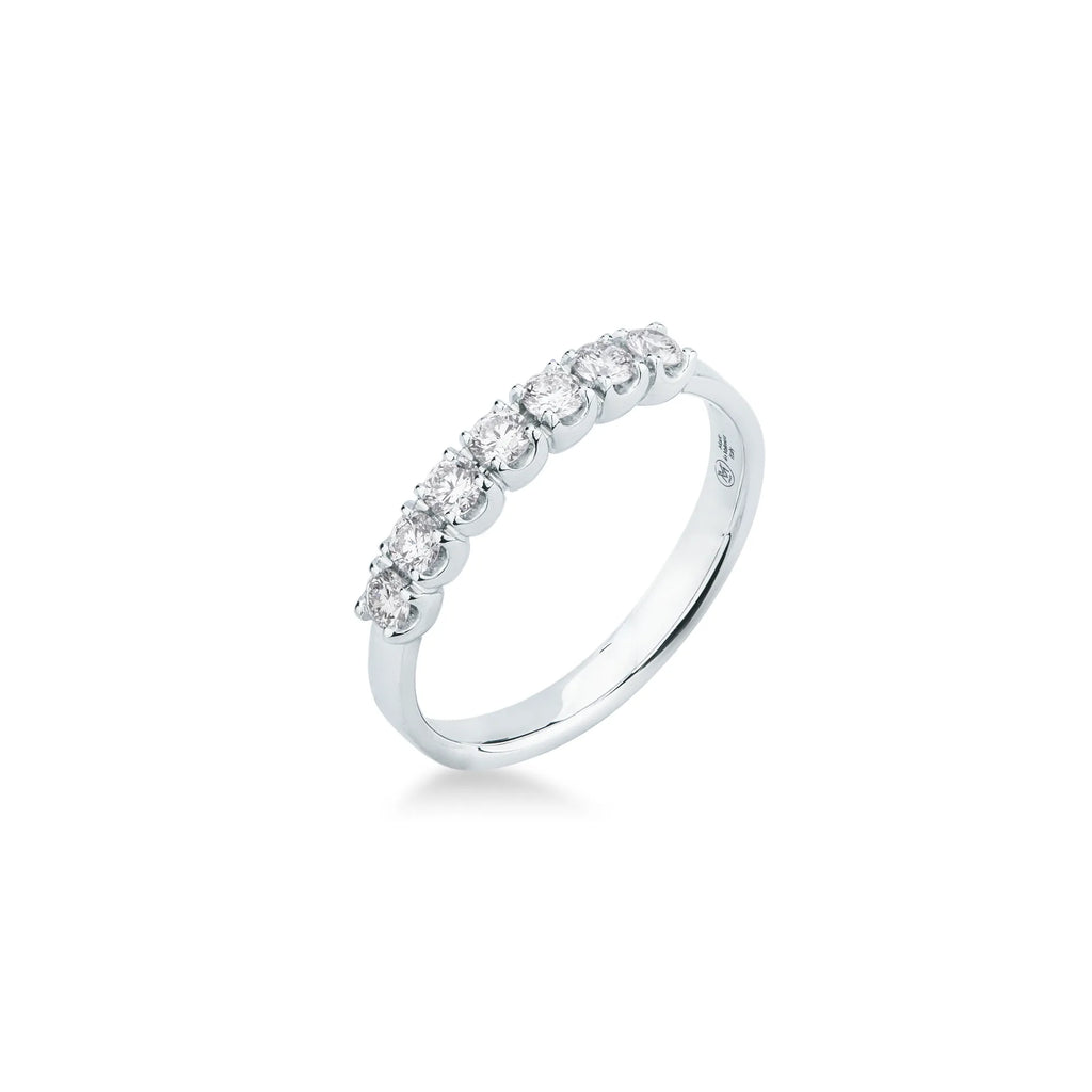 Anello Eternity in Oro Bianco e Diamanti ct. 0,39 - 12 - ANELLI