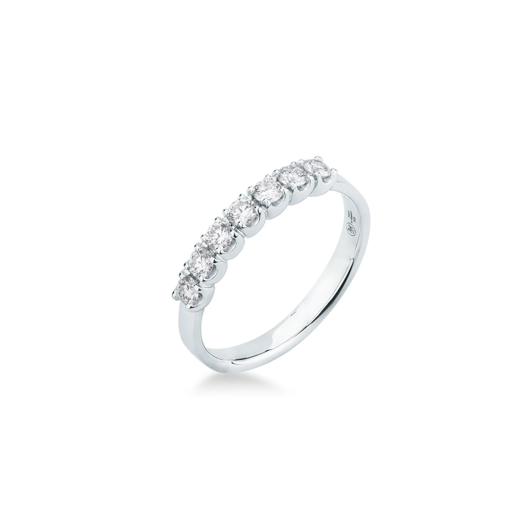 Anello Eternity in Oro Bianco e Diamanti ct. 0,39 - 12 - ANELLI
