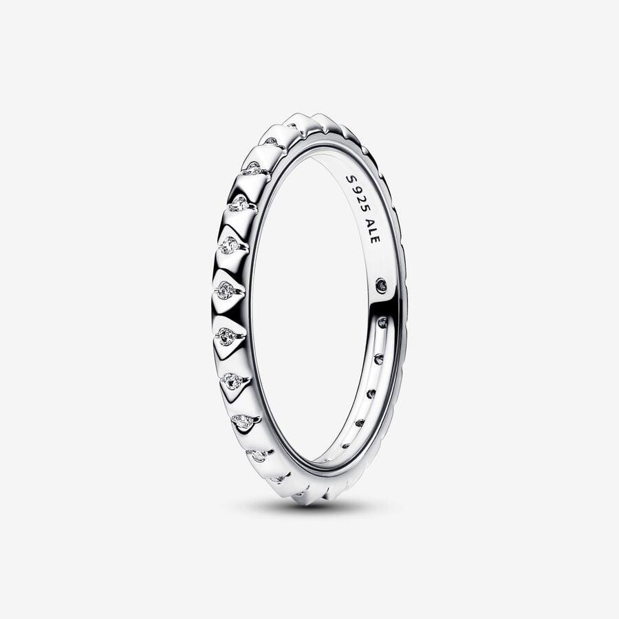 Anello Geometrico con Pietre Pandora ME 60