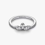 Anello Herbarium Petali Luminosi Pandora con Pietre a Goccia e Marquise