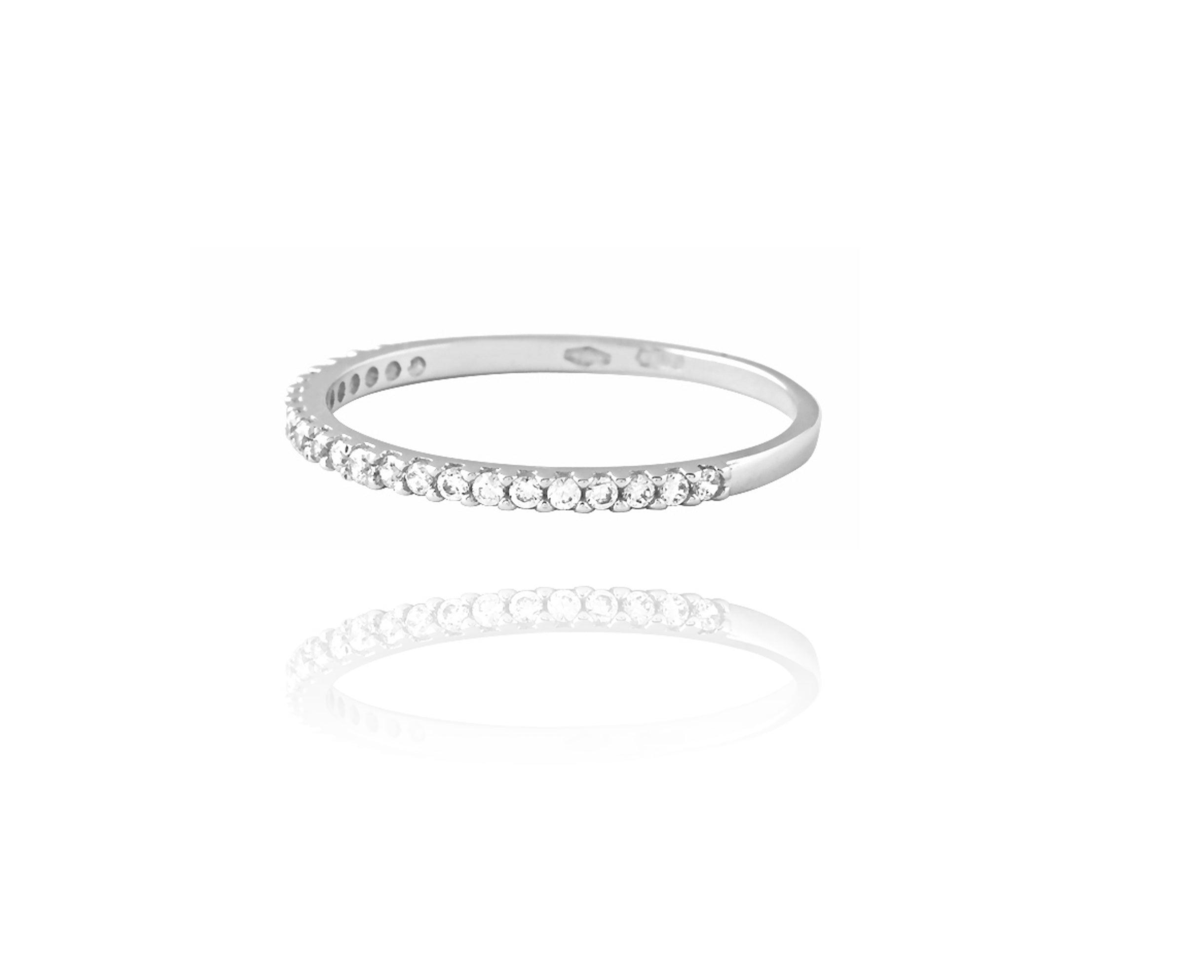 Anello Linea e Zirconi