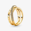 Anello Linee Intrecciate 60