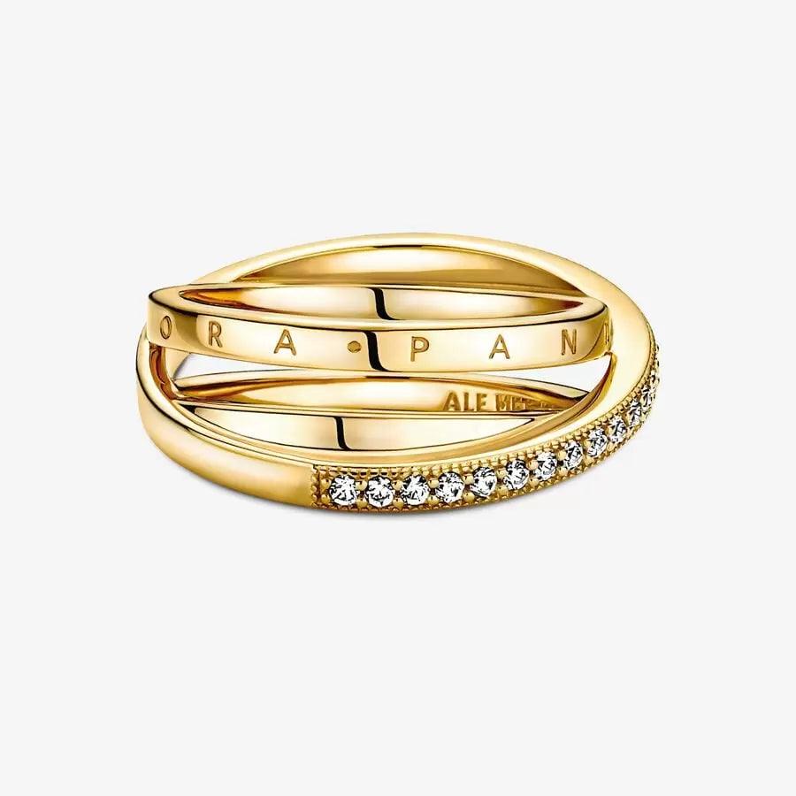 Anello Linee Intrecciate
