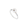 Anello Perla e Zirconi