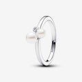 Anello Perle d'Acqua Dolce Coltivate e Punto Luce 60