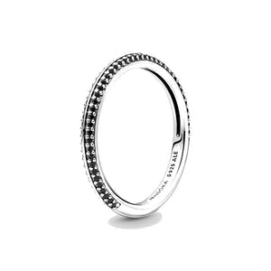 Anello Pietre Luminose Pandora ME - 44 / Nero - ANELLI