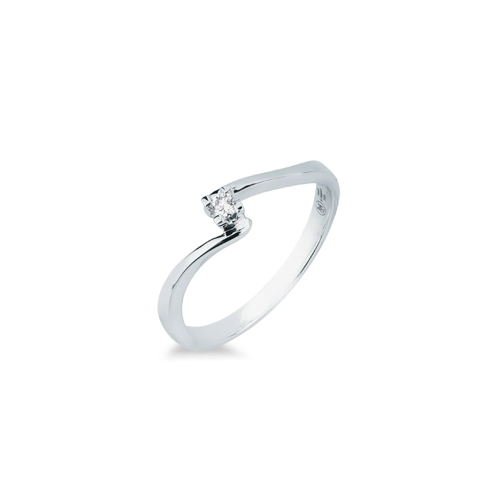 Anello Solitario Diamante ct.0.05 - 12 - ANELLI