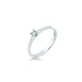 Anello Solitario oro Bianco e Diamanti ct.0.08 - 12 - ANELLI